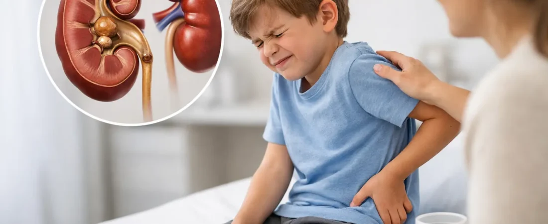 Cálculos renales en niños: síntomas clave