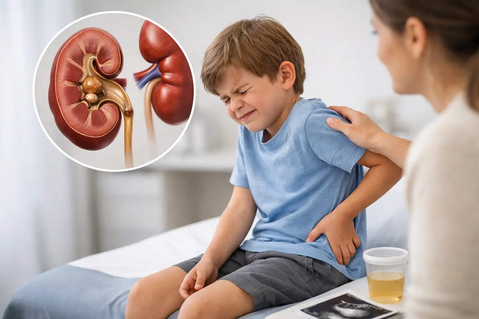 Cálculos renales en niños: síntomas clave