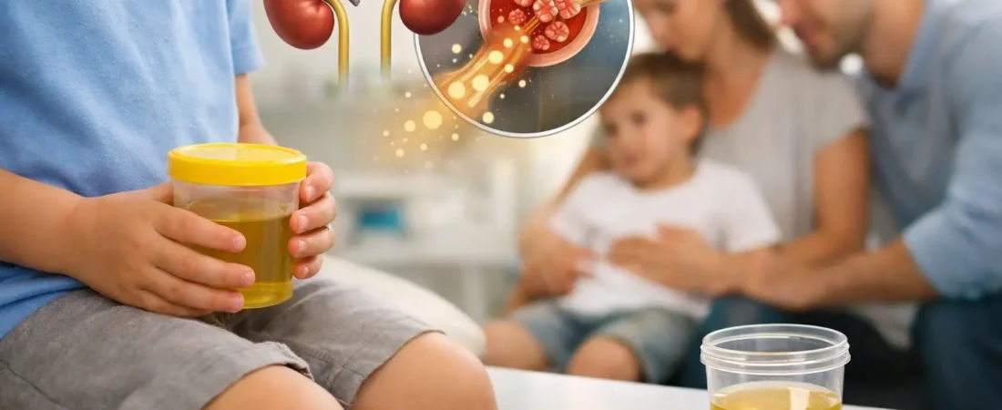 Guía para familias sobre proteinuria en menores de edad.