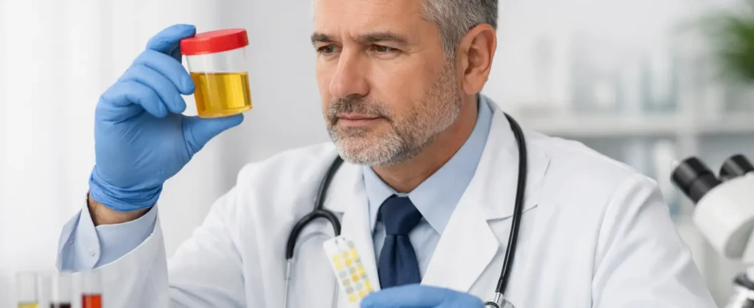 Leucocitos, proteínas y sangre en la orina