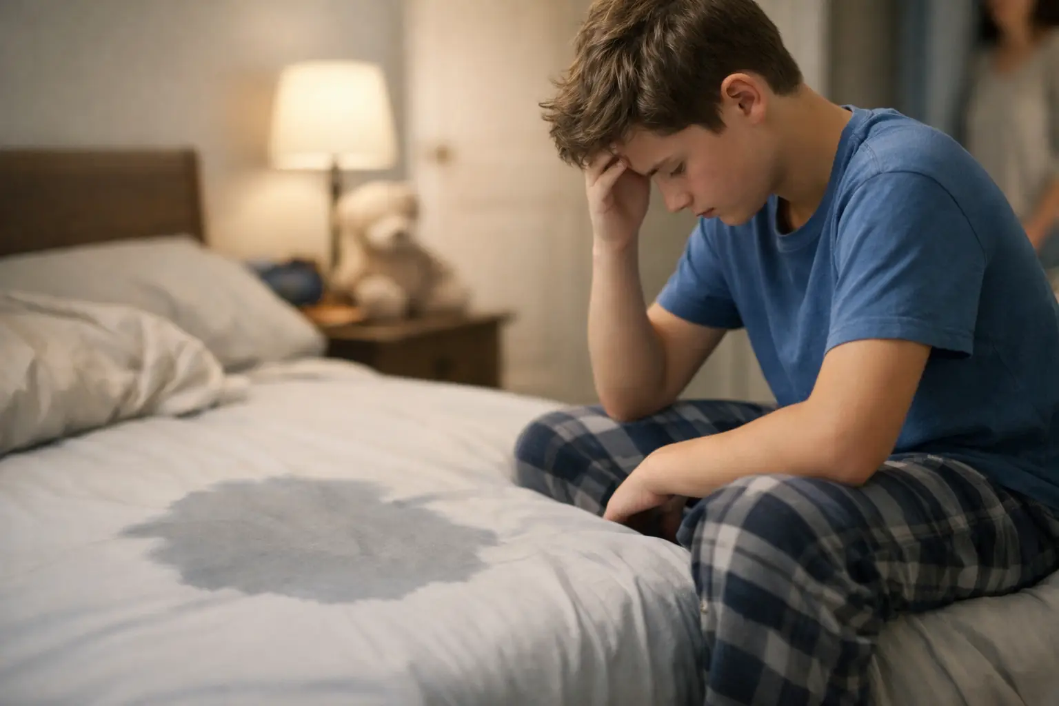 Por qué moja la cama un adolescente