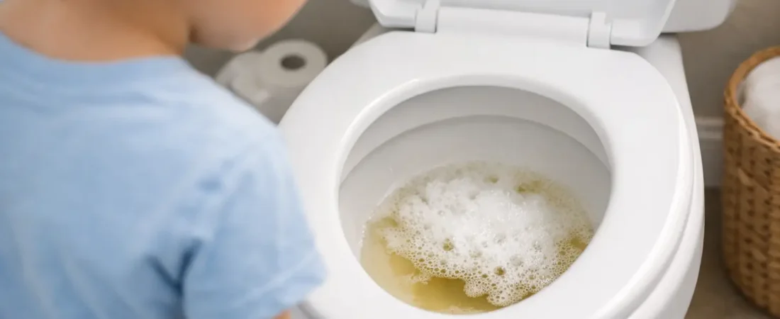 Por qué sale espuma en la orina infantil