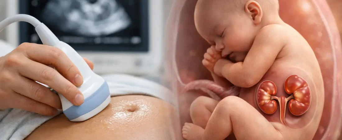 Qué indica la dilatación renal fetal