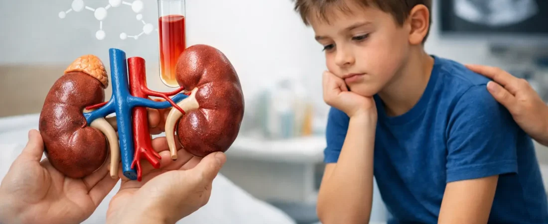 Niño con creatinina elevada: qué puede indicar
