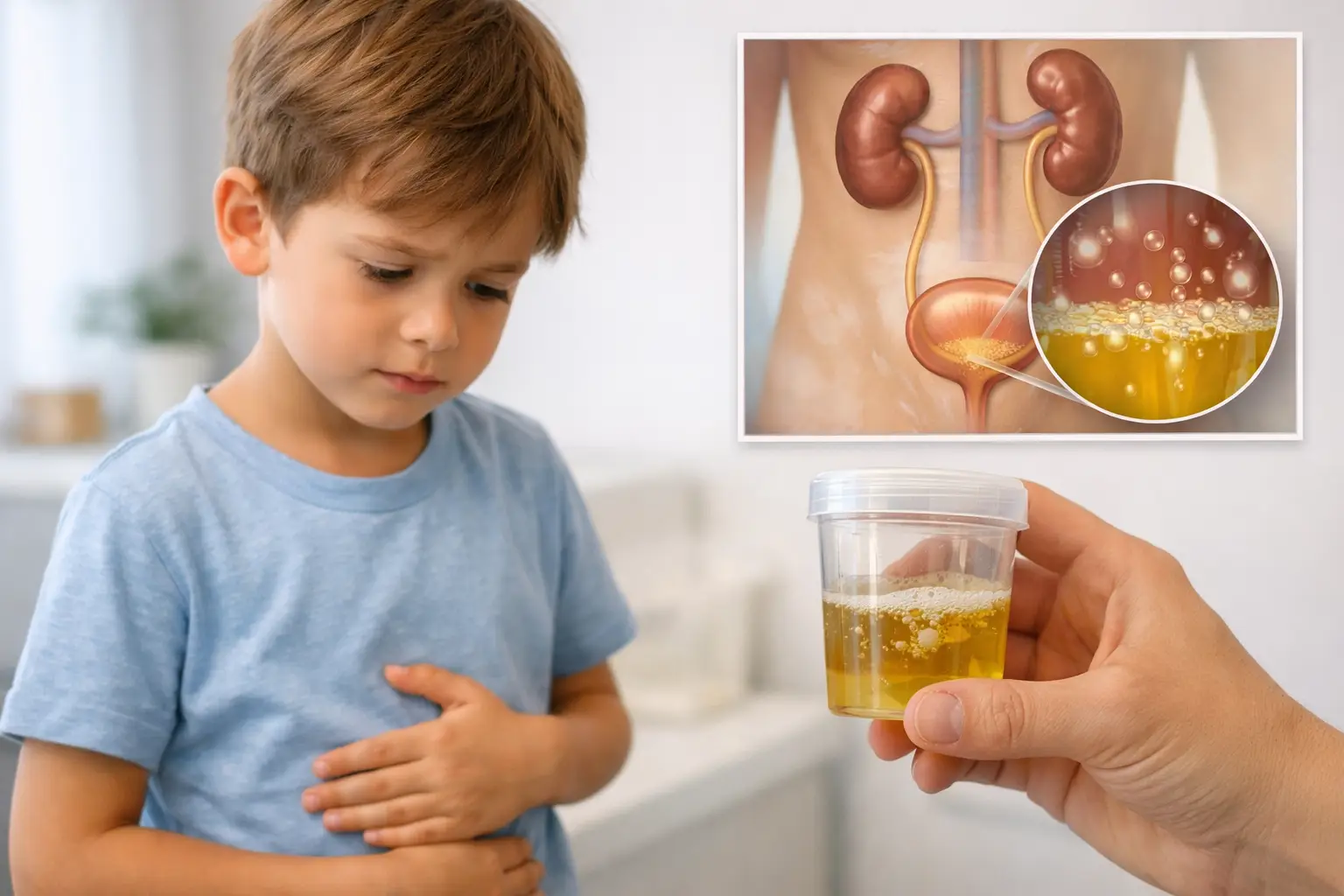 Por qué sale proteína en orina en niños