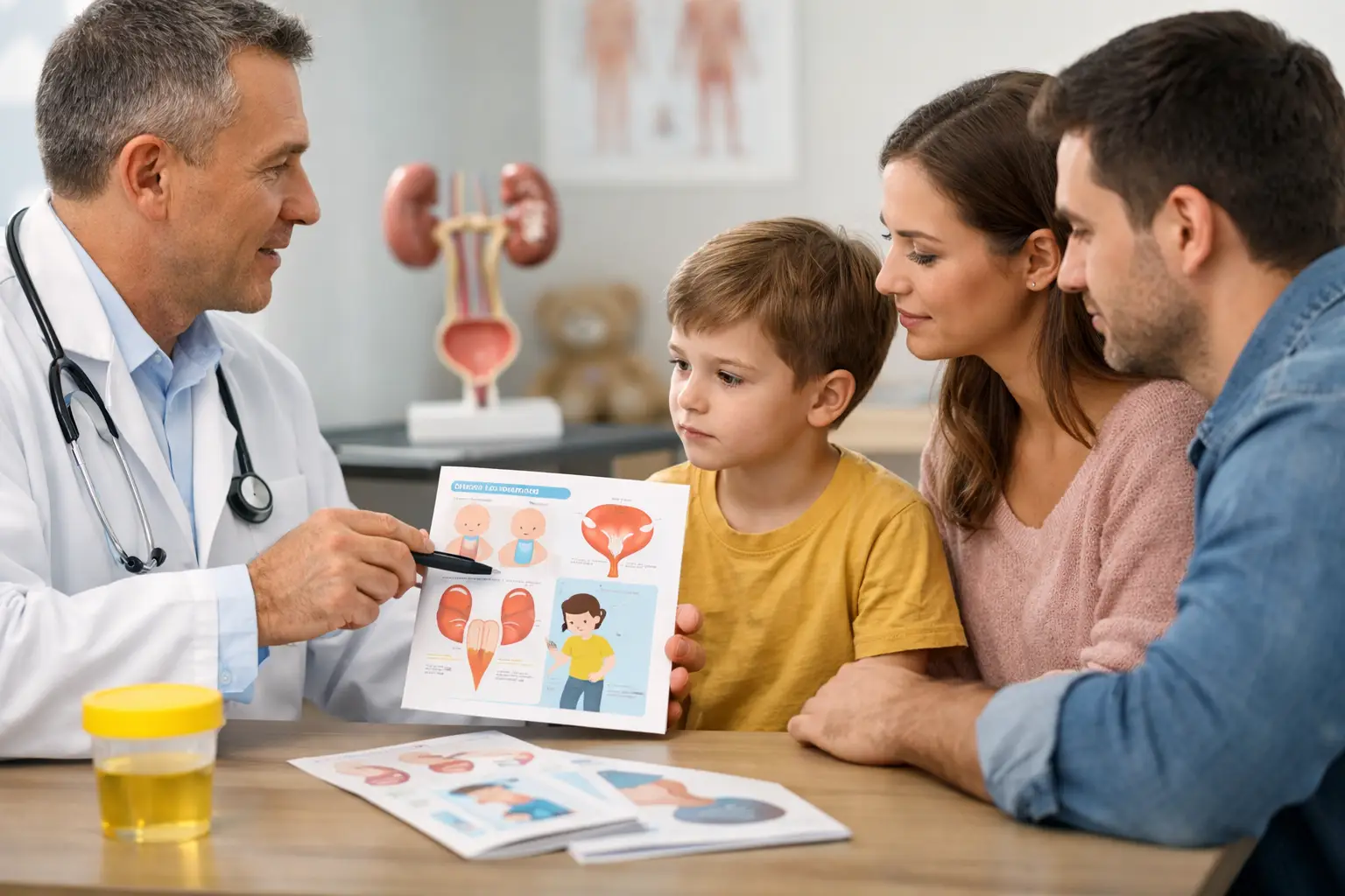 Guía de hematuria pediátrica para familias